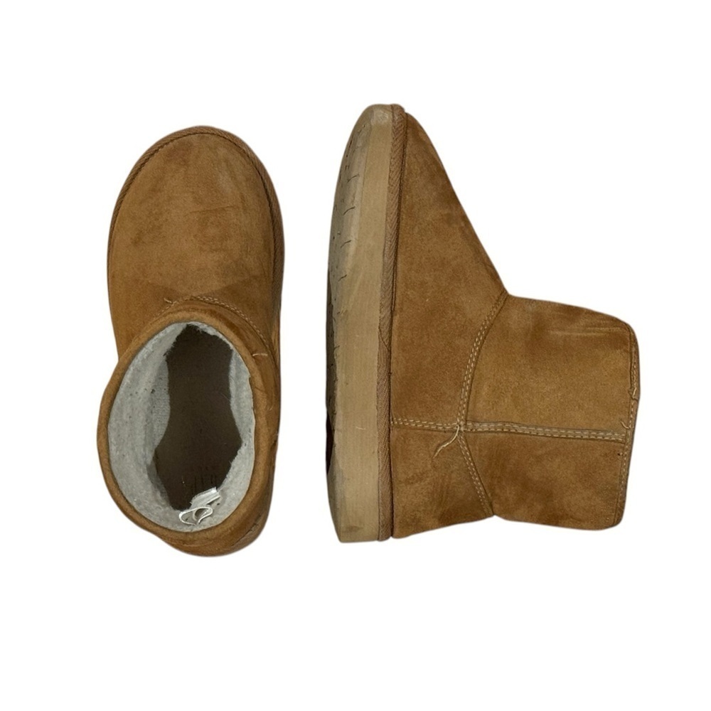Gap Kids | Cozy Boots Suede withh Fleece Lining Cognac Brown, Little Girl’s 2